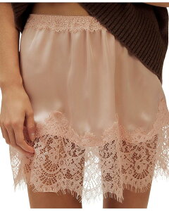 �t���[�s�[�v�� ���f�B�[�X �{�g���X�J�[�g ���[�X�g���� ���[�X Free People Meet In The Middle Half Lace Trim Skirt Peach �s�[�`