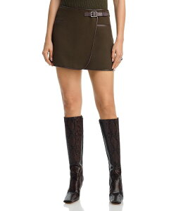 �V���J�C ���f�B�[�X �{�g���X�J�[�g �~�j SIMKHAI Sheridan Mini Skirt Dark Olive �I���[�u