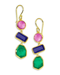 �C�b�|���X�^ ���f�B�[�X �A�N�Z�T���[ �s�A�X�E�C�������O IPPOLITA 18K Yellow Gold Rock Candy Multi Gemstone Festa Drop Earrings Festa �C�G���[