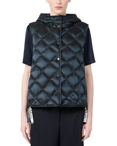�}�b�N�X�}�[�� ���f�B�[�X �A�E�^�[ �x�X�g �L���e�B���O �_�E�� Max Mara Mtcrefa Down Quilted Vest Midnight Blue �u���[