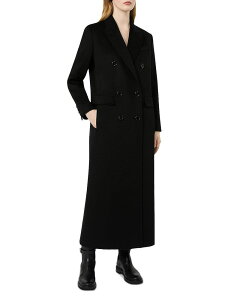 �}�b�N�X�}�[�� ���f�B�[�X �A�E�^�[ �R�[�g �E�[�� Max Mara Studio Msteffige Wool Coat Black �u���b�N