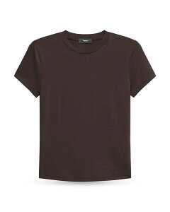 �Z�I���[ ���f�B�[�X �g�b�v�X T�V���c Theory Apex Tiny Tee Cacao