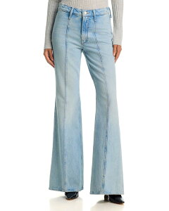 �}�U�[ ���f�B�[�X �{�g���X �f�j���p���c �t���A �W�[���Y �q�[�� MOTHER The Seamedoozy Heel High Rise Flare Leg Jeans in Out Of This World Out Of This World