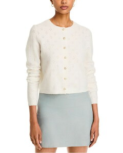 �t�����`�R�l�N�V���� ���f�B�[�X �A�E�^�[ �J�[�f�B�K�� �j�b�g FRENCH CONNECTION Dakota Pointelle Knit Cardigan Winter White �z���C�g
