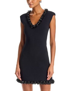 �V���J�C ���f�B�[�X �g�b�v�X �����s�[�X �~�j SIMKHAI Suki Embellished Trimini Dress Black �u���b�N