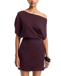 �V���J�C ���f�B�[�X �g�b�v�X �����s�[�X �A�V�����g���[ �~�j SIMKHAI Shaniasymmetric Mini Dress Fig