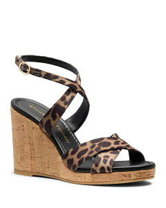 �X�`���A�[�g ���C�c�}�� ���f�B�[�X �V���[�Y �T���_�� Stuart Weitzman Women's Alyssa Leopard Wedge Sandals Classic Lite �A�j�}��