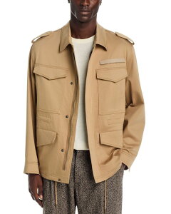 �t���[�S �����Y �A�E�^�[ �W���P�b�g�E�u���]�� �R�b�g�� HUGO Berkos Heavyweight Cotton Blend Jacket Beige Overflow �x�[�W��