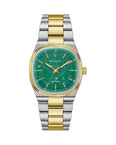 �u���o ���f�B�[�X �A�N�Z�T���[ �r���v Bulova Super Seville Precisionist Watch 35mm Green/Two-tone �O���[��