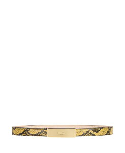 �o���}�� ���f�B�[�X �A�N�Z�T���[ �x���g ���U�[ Balmain Belt in Python-Effect Leather Yellow �C�G���[