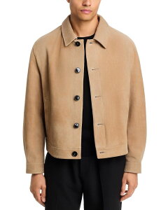 �t���[�S �����Y �A�E�^�[ �W���P�b�g�E�u���]�� ���U�[ HUGO Ligor Leather Button Jacket Medium Beige �x�[�W��