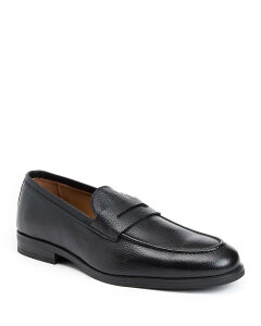 �u���[�m�}�O�� �����Y �V���[�Y �X���b�|���E���[�t�@�[ ���U�[ Bruno Magli Men's Flavio Leather Penny Loafers Black Tumb �u���b�N