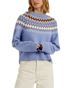�`���e�B�A���h�p�[�J�[ ���f�B�[�X �A�E�^�[ �j�b�g�E�Z�[�^�[ �E�[�� Chinti & Parker Women's Wool-Cashmere Fair Isle Sweater Baby Blue �u���[