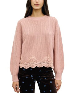 �W�F�����h�E�_���� ���f�B�[�X �A�E�^�[ �j�b�g�E�Z�[�^�[ �E�[�� ���[�X Gerardarel Riviera Woolace Hem Sweaterosewood