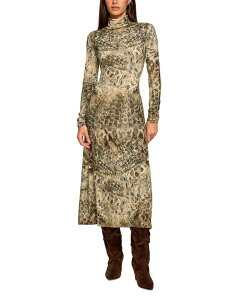 ���C�~�[ �u���b�N ���f�B�[�X �g�b�v�X �����s�[�X �^�[�g���l�b�N Ramy Brook Valerie Turtleneck Dress Bone Python