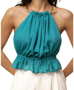 �W�F�C���b�N�X���[�x�� ���f�B�[�X �g�b�v�X �V���c �z���^�[ JLUXLABEL Moonlit Coast Halter Top Aqua �A�N�A