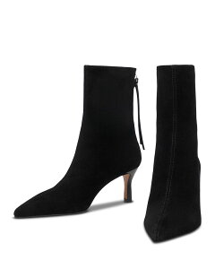 �}�[�W�� ���f�B�[�X �V���[�Y �u�[�c�E���C���u�[�c �X�G�[�h �A���N�� Maje Women'suede Pointed Toe Ankle Boots Black �u���b�N
