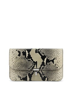 �g�[�e�� ���f�B�[�X �o�b�O ���U�[ TOTEME T-Lock Python Embossed Leather Crossbody Bag Black/Ecru �G�N����
