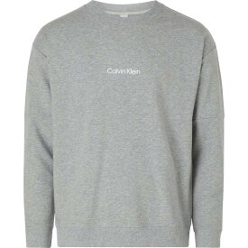 【送料無料】 カルバンクライン メンズ ニット・セーター アウター MS Crew Neck Sweater Grey Hthr P7A