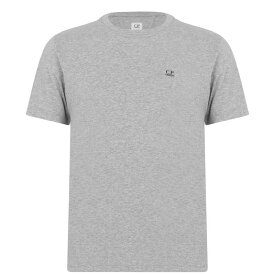 【送料無料】 シーピーカンパニー メンズ Tシャツ トップス Short Sleeve Basic Logo T Shirt Grey Mel M93