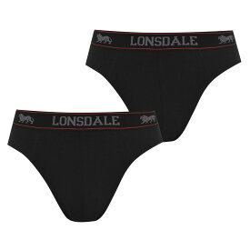 【送料無料】 ロンズデール メンズ ブリーフパンツ アンダーウェア 2Pk Brief Mens Black