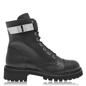【送料無料】 ジュゼッペザノッティ レディース ブーツ・レインブーツ シューズ Combat Lace Up Boots Black 012