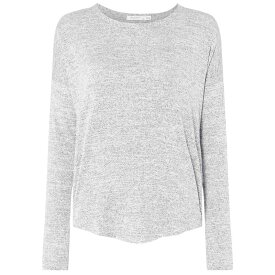 【送料無料】 ラグアンドボーン レディース ナイトウェア アンダーウェア Hudson Long Sleeved T Shirt Light Grey