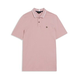 【送料無料】 テッドベーカー メンズ Tシャツ トップス Camden Polo Shirt Dusky Pink