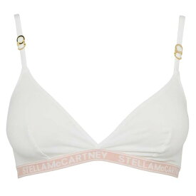 【送料無料】 ステラマッカートニー レディース ブラジャー アンダーウェア Jacquard Logo Triangle Bra 101 Wntr Wht