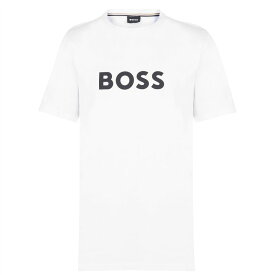 【送料無料】 ボス メンズ Tシャツ トップス Logo Print T-Shirt Natural 107