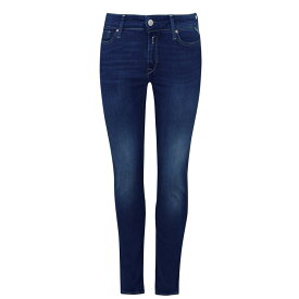 【送料無料】 リプレイ レディース デニムパンツ ジーンズ ボトムス Luzien Power Stretch Skinny Jeans Medium Blue 009