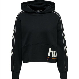 【送料無料】 ヒュンメル レディース パーカー・スウェット アウター Hummel Yoko Crop Hoodie Womens Black