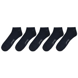 【送料無料】 スラセンジャー メンズ 靴下 アンダーウェア 5 Pack Trainer Socks Men's Dark Asst