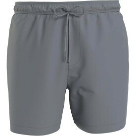【送料無料】 カルバンクライン メンズ ハーフパンツ・ショーツ 水着 Medium Tape Swim Shorts Mens Grey