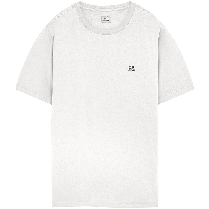 シーピーカンパニー メンズ Tシャツ トップス Reverse Goggle Print T Shirt Gauze White 103