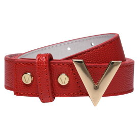 【送料無料】 ヴァレンティーノ レディース ベルト アクセサリー Valentino Divina Skinny Belt Rosso/Oro 110