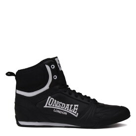 【送料無料】 ロンズデール メンズ ブーツ・レインブーツ シューズ Boxing Boots Black/White