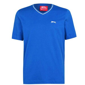 �X���Z���W���[ �����Y �g�b�v�X T�V���c V�l�b�N �V���c Slazenger V Neck T Shirt Mens Royal Blue �u���[