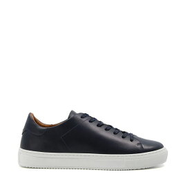 【送料無料】 デューンロンドン メンズ スニーカー シューズ Thorn Cupsole Trainers Navy Leather