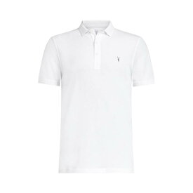 【送料無料】 オールセインツ メンズ Tシャツ トップス Reform Ss Polo Optic White