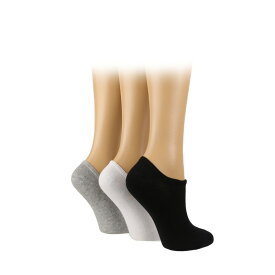 【送料無料】 プリングル レディース 靴下 アンダーウェア Secret Socks 3 Pack Blk/Wht/Gry