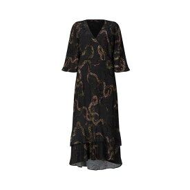 【送料無料】 オールセインツ レディース ワンピース トップス Delana Midi Dress Deep Green