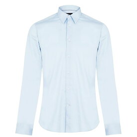 【送料無料】 テッドベーカー メンズ シャツ トップス Islass Long Sleeve Slim Fit Shirt Ice Blue
