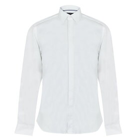 【送料無料】 テッドベーカー メンズ シャツ トップス Pathos Double Cuff Shirt White