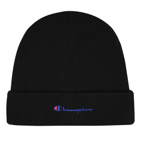 【送料無料】 チャンピオン メンズ 帽子 ニットキャップ アクセサリー Logo Cuff Beanie Black KK001