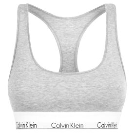 【送料無料】 カルバンクライン レディース ブラジャー アンダーウェア Modern Cotton Logo Bralette GREY