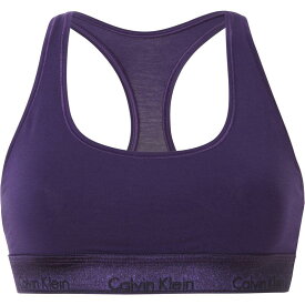 【送料無料】 カルバンクライン レディース ブラジャー アンダーウェア Modern Cotton Logo Bralette Liberty Purple