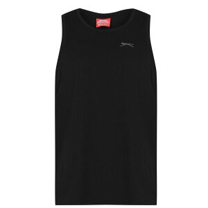 �X���Z���W���[ �����Y �g�b�v�X T�V���c �x�X�g Slazenger Muscle Vest Mens Black �u���b�N