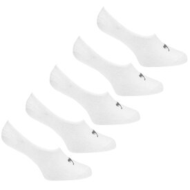 【送料無料】 スラセンジャー メンズ 靴下 アンダーウェア 5 Pack Invisible Socks Mens White
