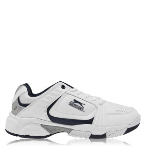 �X���Z���W���[ �����Y �V���[�Y �X�j�[�J�[ Slazenger Mens Tennis Shoes White/Navy �z���C�g